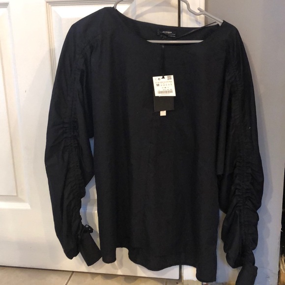 Zara Tops - Zara Black Long Sleeve Blouse